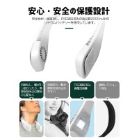 暑い夏の熱中症対策に！2021年最新型の首かけ扇風機（F6）　送料無料