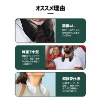 暑い夏の熱中症対策に！2021年最新型の首かけ扇風機（F6）　送料無料